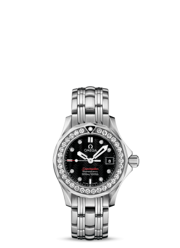 Omega Seamaster Diver 300M Quartz 28 Stainless Steel / Diamond / Black / Bracelet